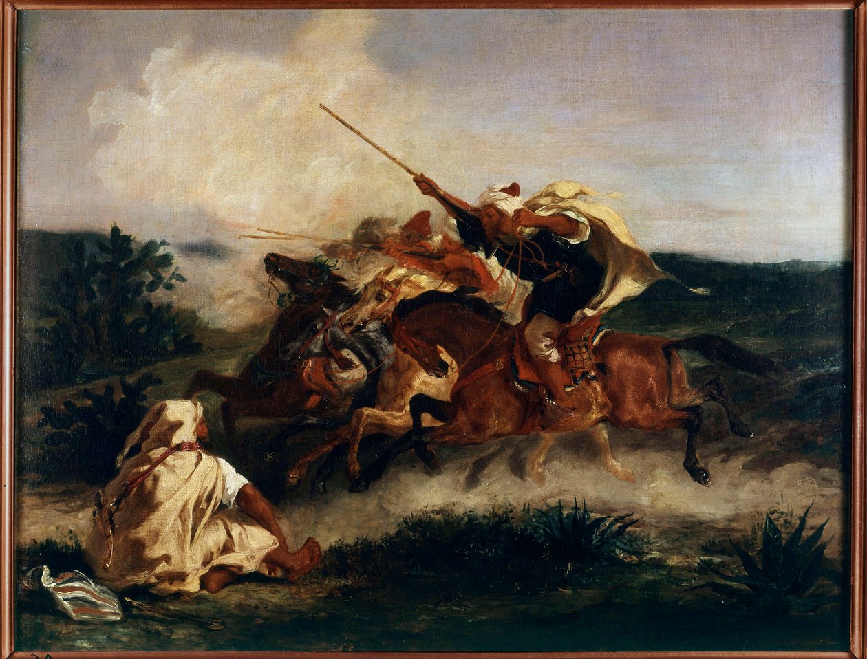 Arabský fantazijní obraz Eugene Delacroix (1798-1863) 1832 od Ferdinand Victor Eugene Delacroix