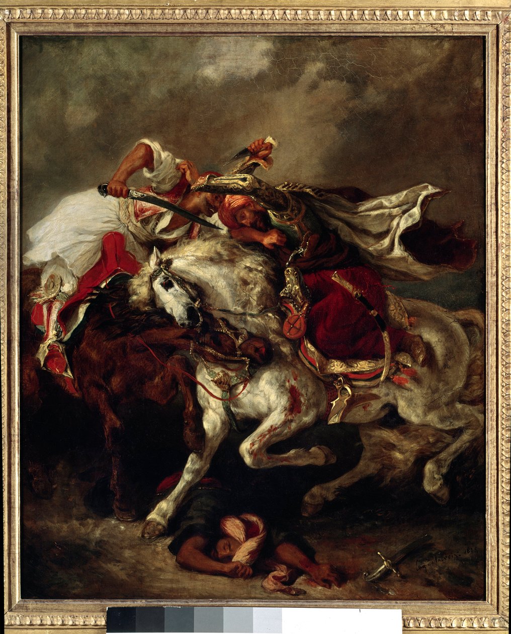 Bitva o Giaour a Pasha (Maroko) od Ferdinand Victor Eugene Delacroix