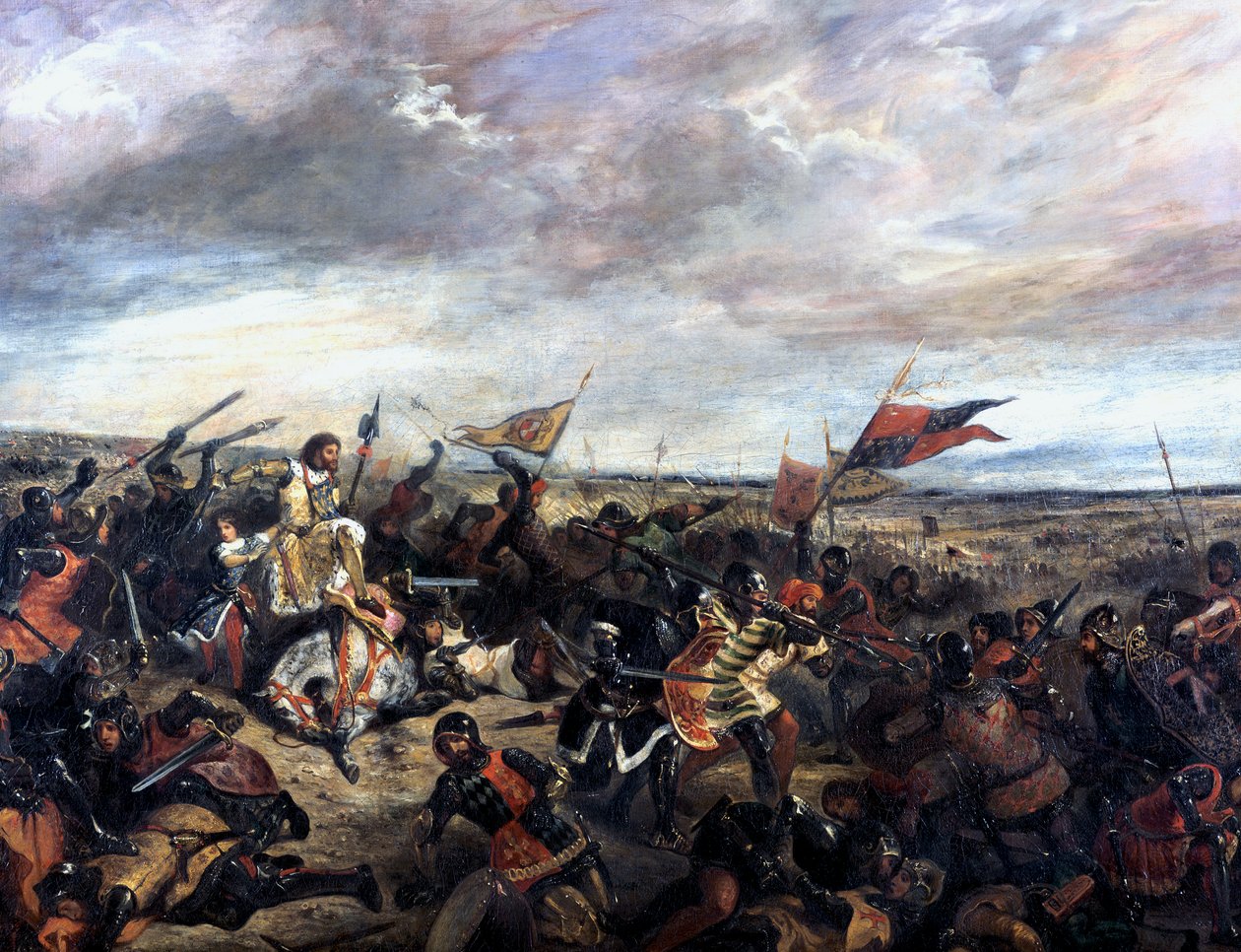 Bitva u Poitiers 1356, 1830 od Ferdinand Victor Eugene Delacroix