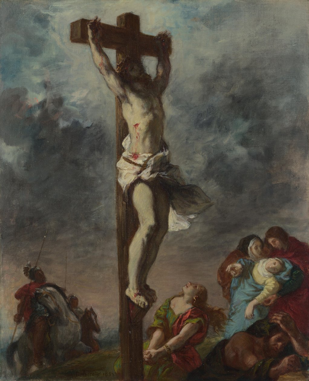 Kristus na kříži, 1853 od Ferdinand Victor Eugene Delacroix