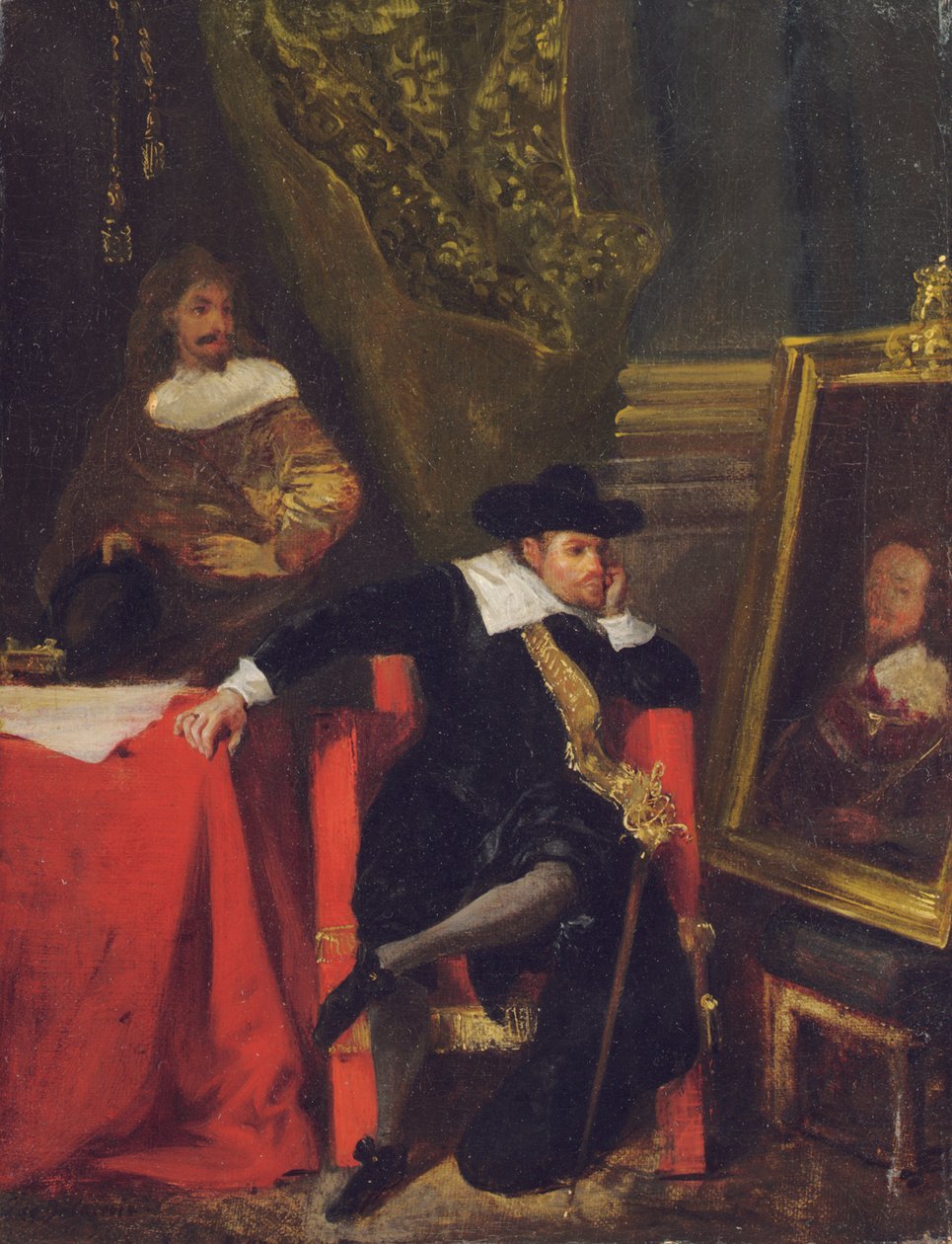 Cromwell na hradě Windsor, 1828 od Ferdinand Victor Eugene Delacroix