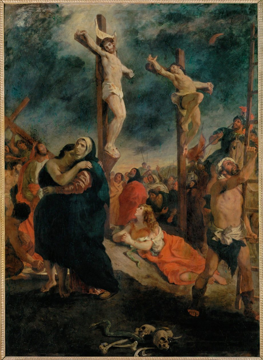 Ukřižování (malba na plátně) od Ferdinand Victor Eugene Delacroix