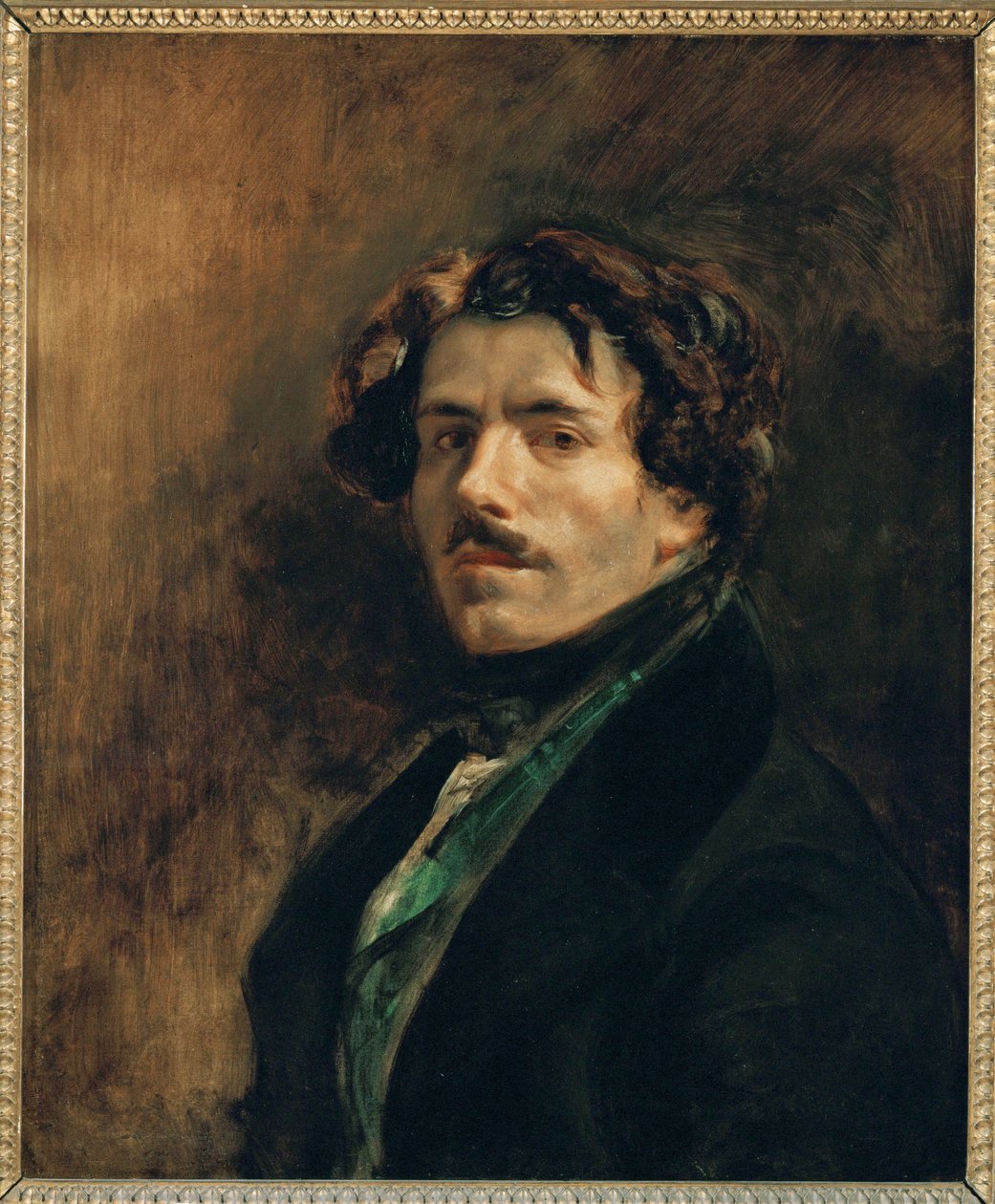 Delacroix, autoportrét ... od Ferdinand Victor Eugene Delacroix