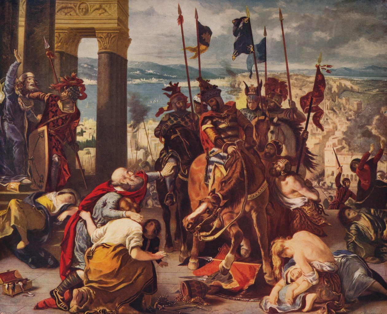 Vstup křižáků do Konstantinopole, 1840, c1915 od Ferdinand Victor Eugene Delacroix