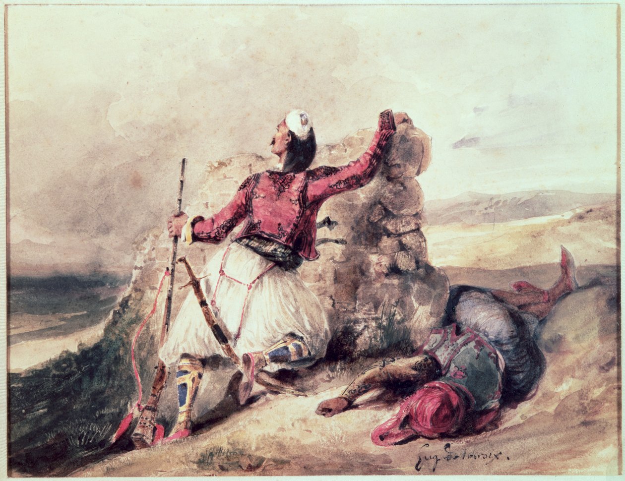 Řekové v obležení od Ferdinand Victor Eugene Delacroix