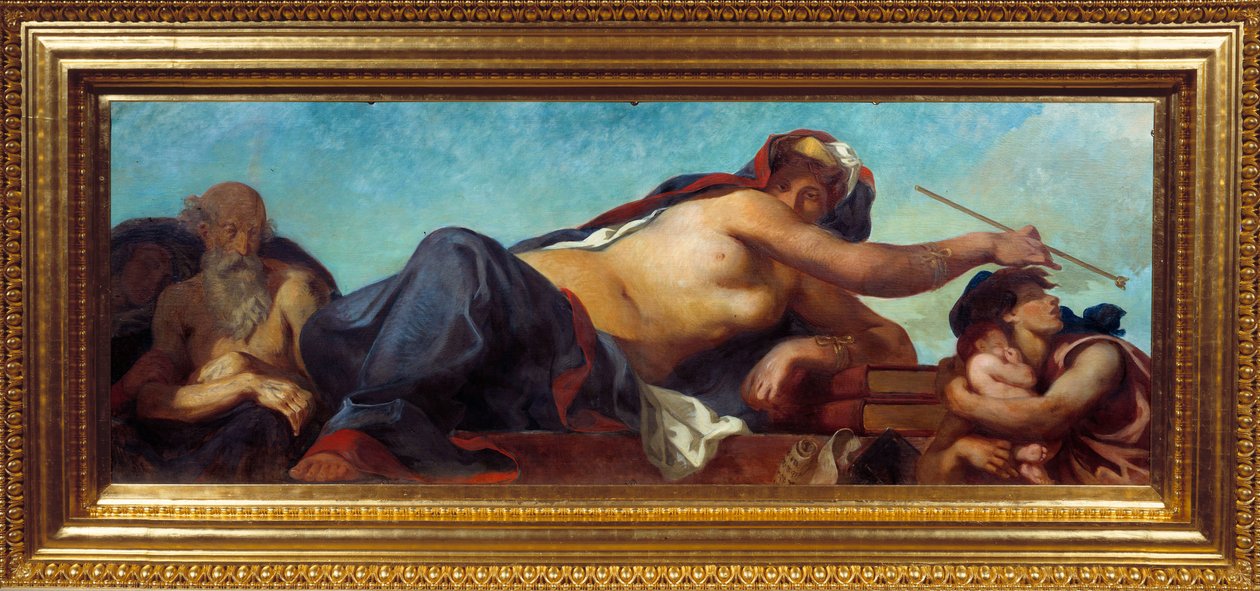 La Justice Peinture od Eugene Delacroix (1798-1863) od Ferdinand Victor Eugene Delacroix
