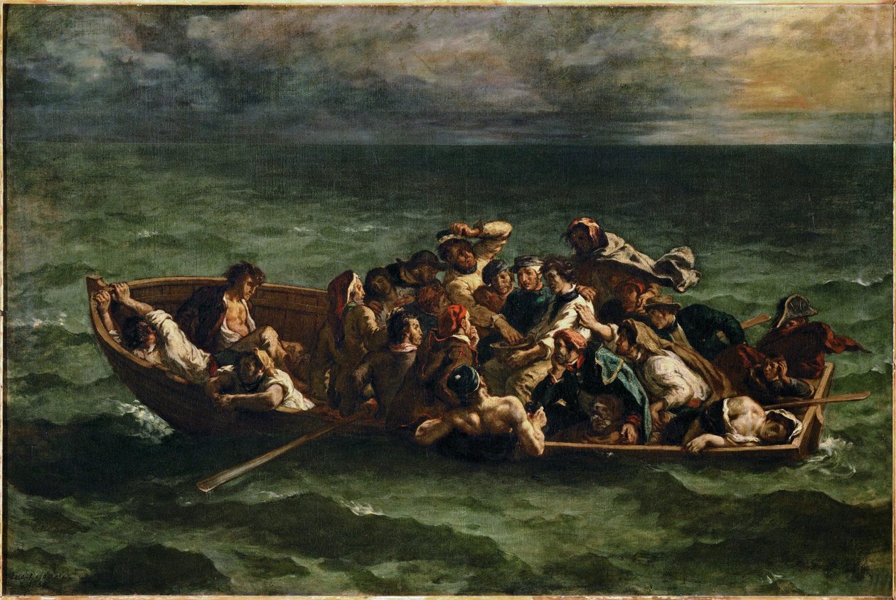 Le naufrage de Don Juan Don Juan ztroskotal ... od Ferdinand Victor Eugene Delacroix