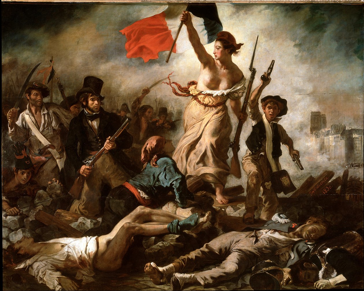 Svoboda vedoucí lid (olej na plátně od Ferdinand Victor Eugene Delacroix