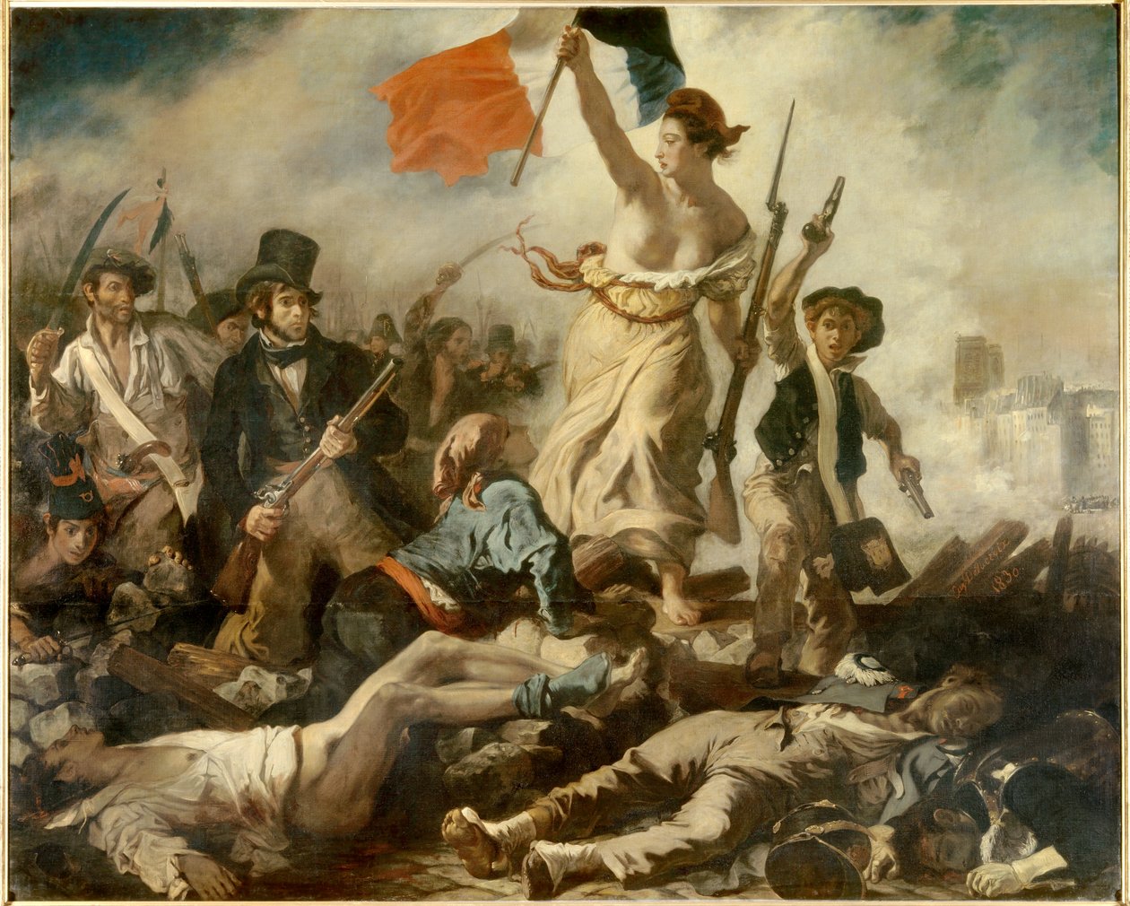 Liberty leader the People, 28. července od Ferdinand Victor Eugene Delacroix