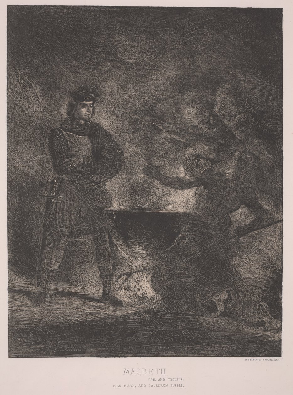 Macbeth (lept) od Ferdinand Victor Eugene Delacroix