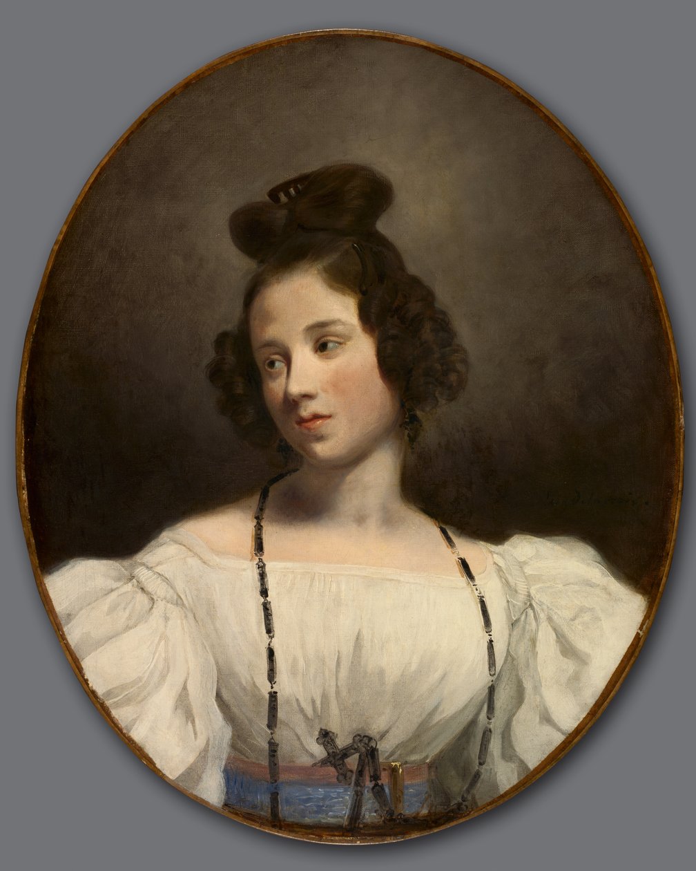 Slečna Alexandrine-Julie de la Boutraye, kolem 1832-1834 od Ferdinand Victor Eugene Delacroix
