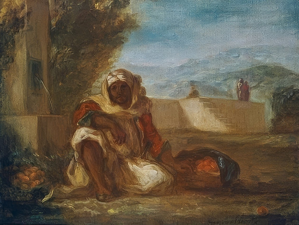 Prodejce pomerančů v Maroku. Kolem roku 1835 od Ferdinand Victor Eugene Delacroix