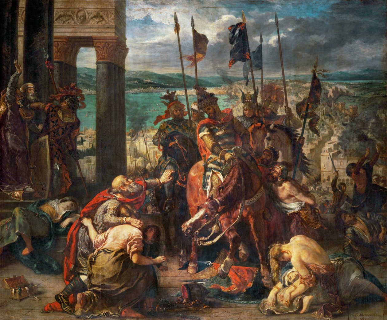 Dobytí Konstantinopole křižáky - ... od Ferdinand Victor Eugene Delacroix