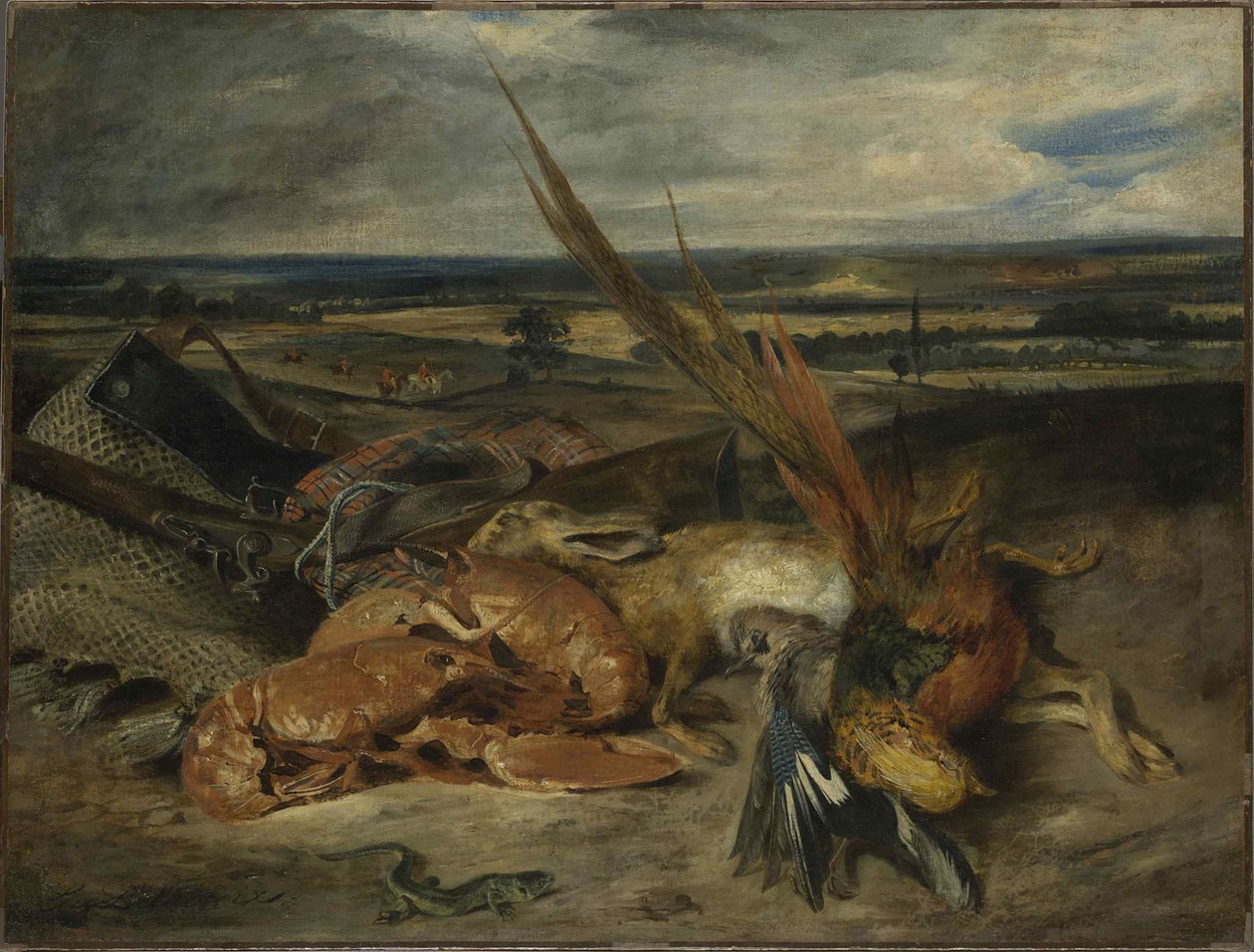 Zátiší s humrem, 1827. od Ferdinand Victor Eugene Delacroix