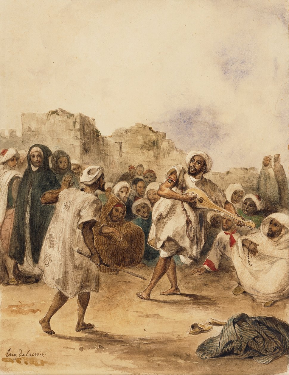 Chodící hráči, 1833 od Ferdinand Victor Eugene Delacroix