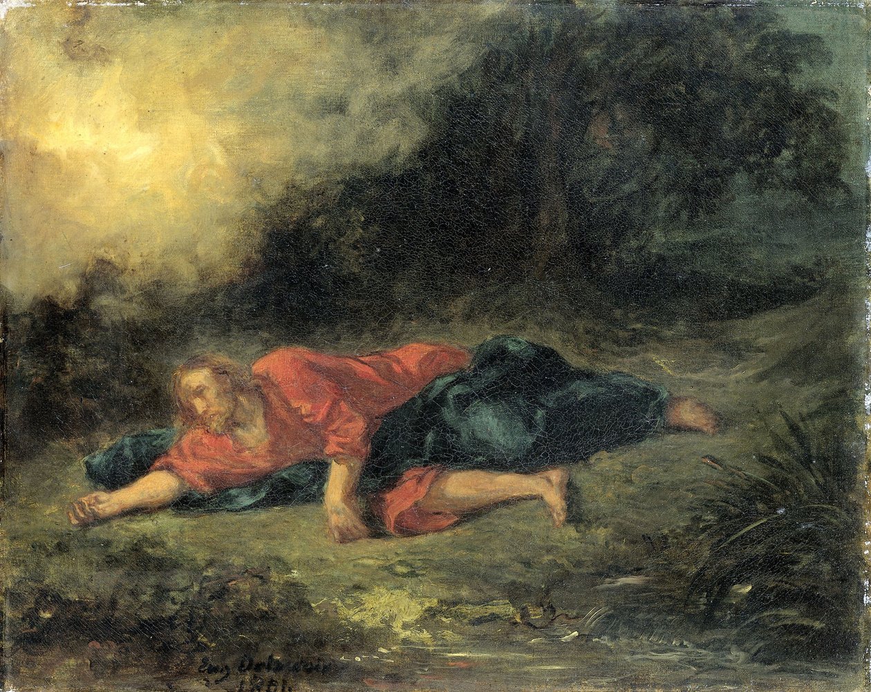Agónie v zahradě od Ferdinand Victor Eugene Delacroix