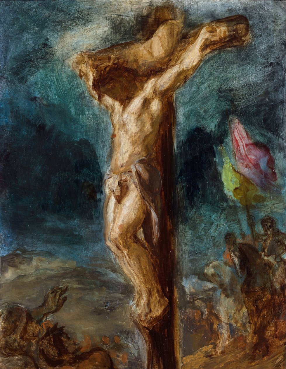 Ukřižování par Delacroix, Eugene (1798-1863) od Ferdinand Victor Eugene Delacroix