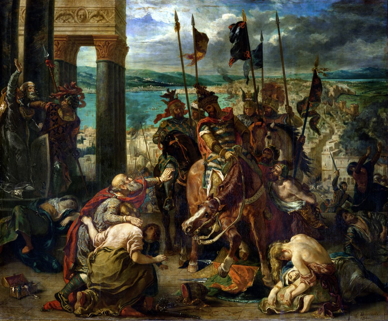 Vstup křižáků do Konstantinopole od Ferdinand Victor Eugene Delacroix