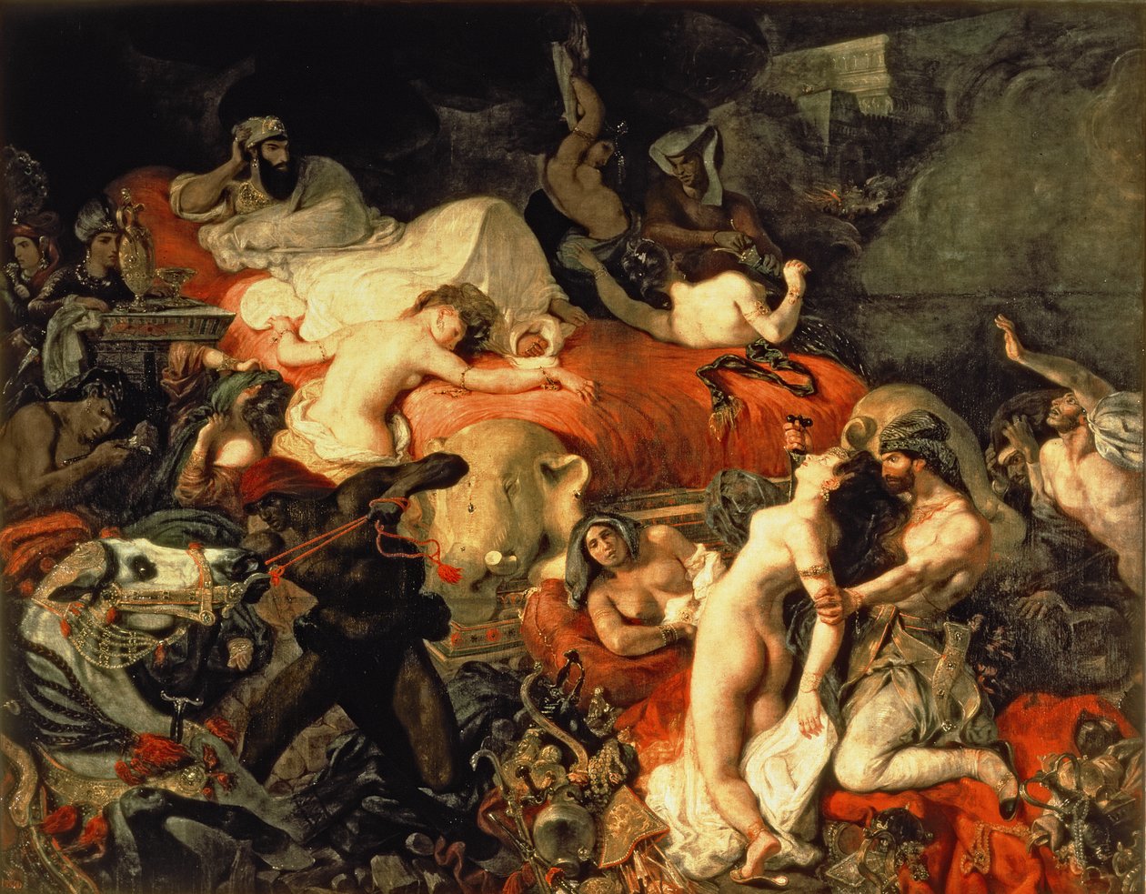 Smrt Sardanapala od Ferdinand Victor Eugene Delacroix