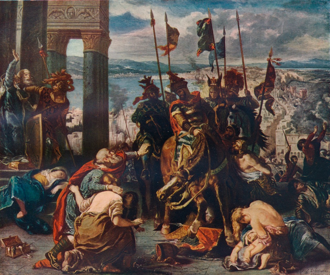 Vstup křižáků do Konstantinopole, 1840, 1911 od Ferdinand Victor Eugene Delacroix