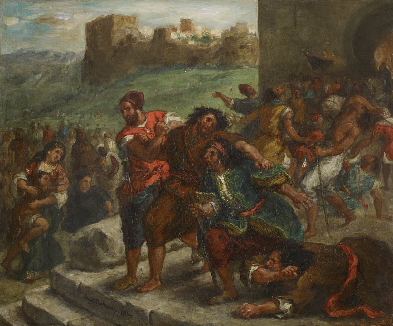 Fanatici z Tangeru, 1857 od Ferdinand Victor Eugene Delacroix