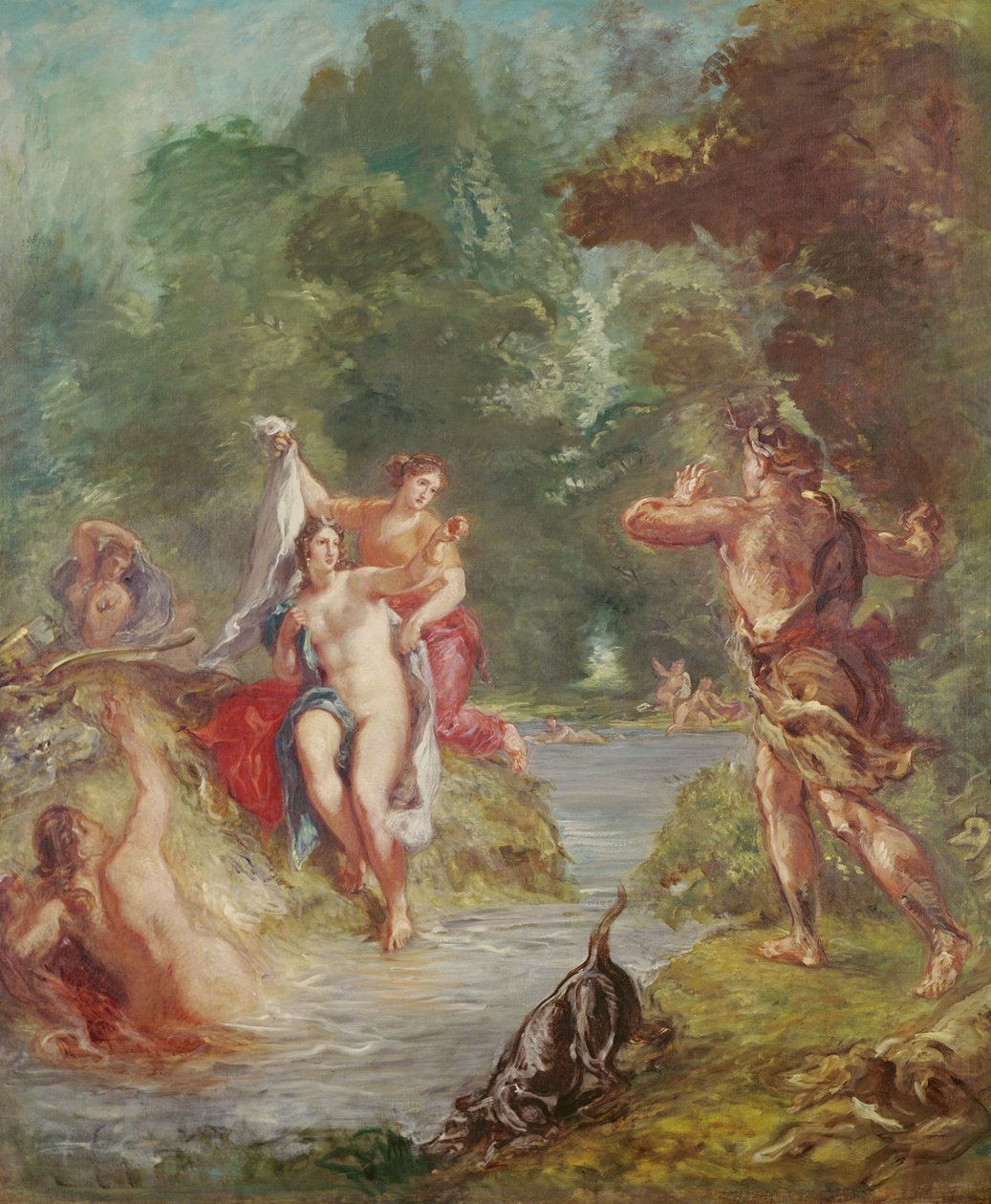 Čtvero ročních období, Léto: Diana a Actaeon, 1862 od Ferdinand Victor Eugene Delacroix