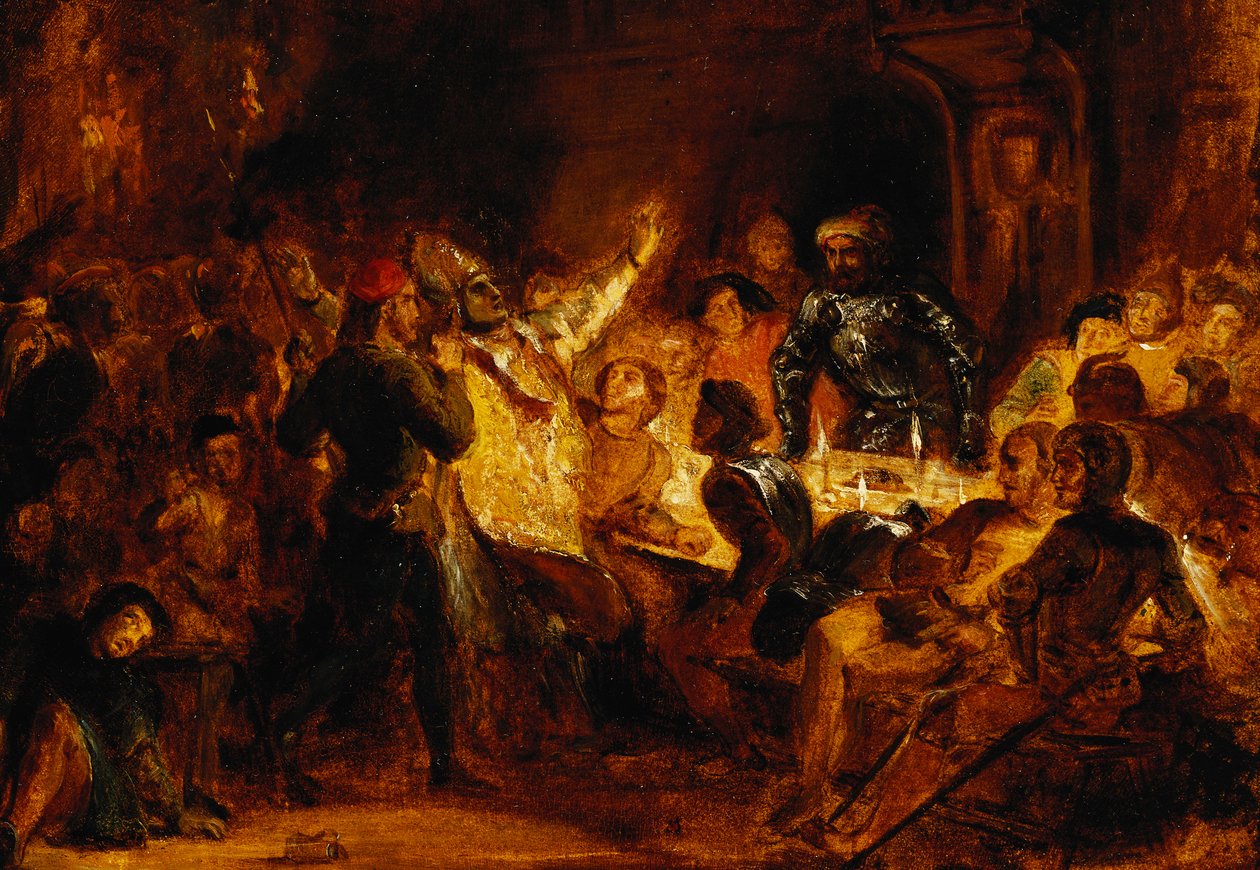 Vražda biskupa z Lutychu, od Ferdinand Victor Eugene Delacroix
