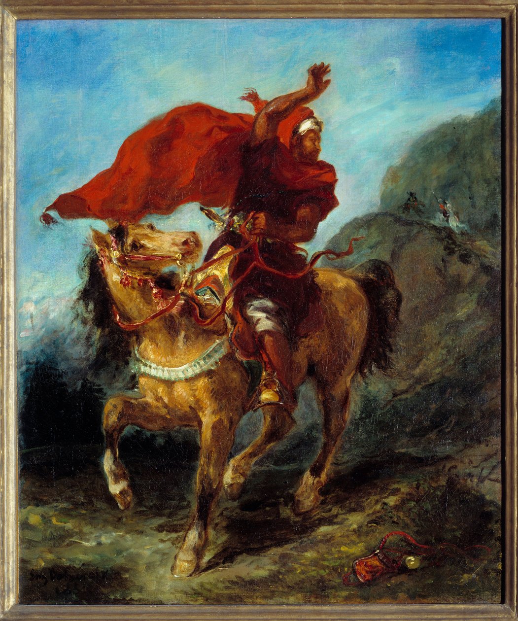 Signál. Obraz Eugene Delacroix (1798-1863) od Ferdinand Victor Eugene Delacroix