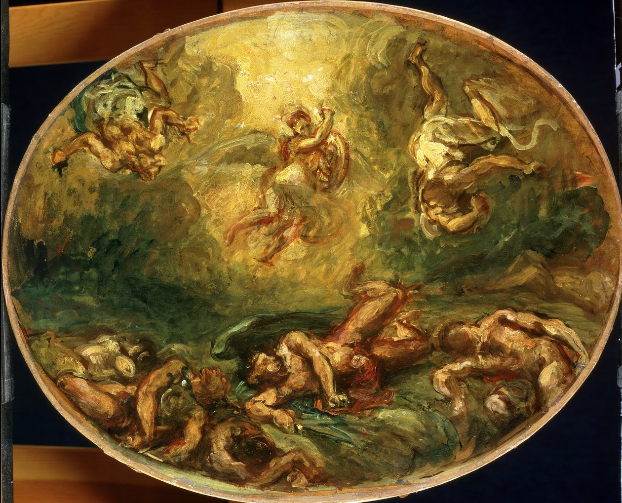 Triumf svatého Michala od Ferdinand Victor Eugene Delacroix