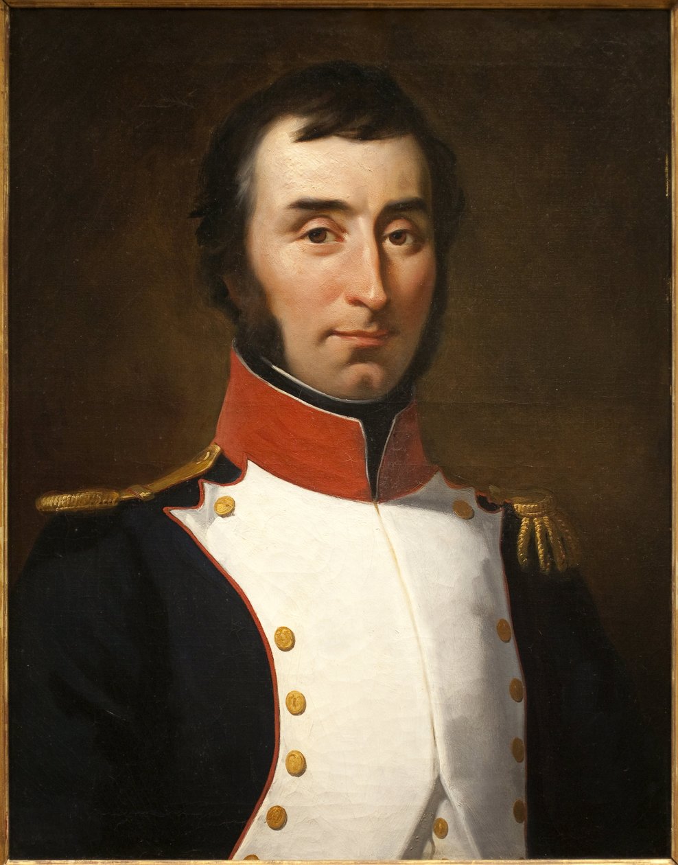 Portrét Andre Massena (1758-1817, vévoda z Rivoli a princ z Esslingu, Marechal říše), velící 2. praporu Var (1792). Obraz Ferdinanda Wachsmutha (1802-1869), olej na plátně od Ferdinand Wachsmuth