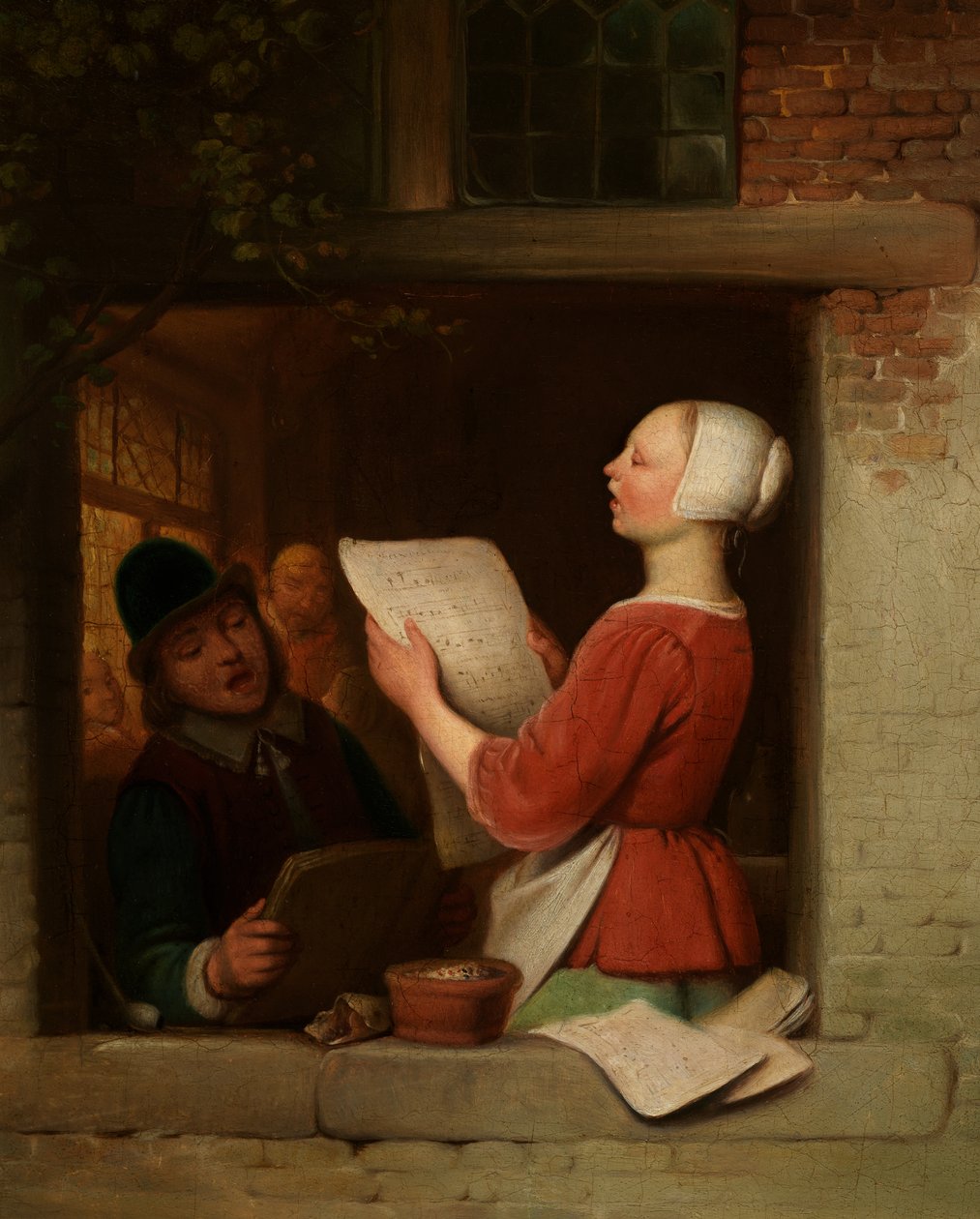 The Singers (olej na plátně) od Ferdinand de Braekeleer
