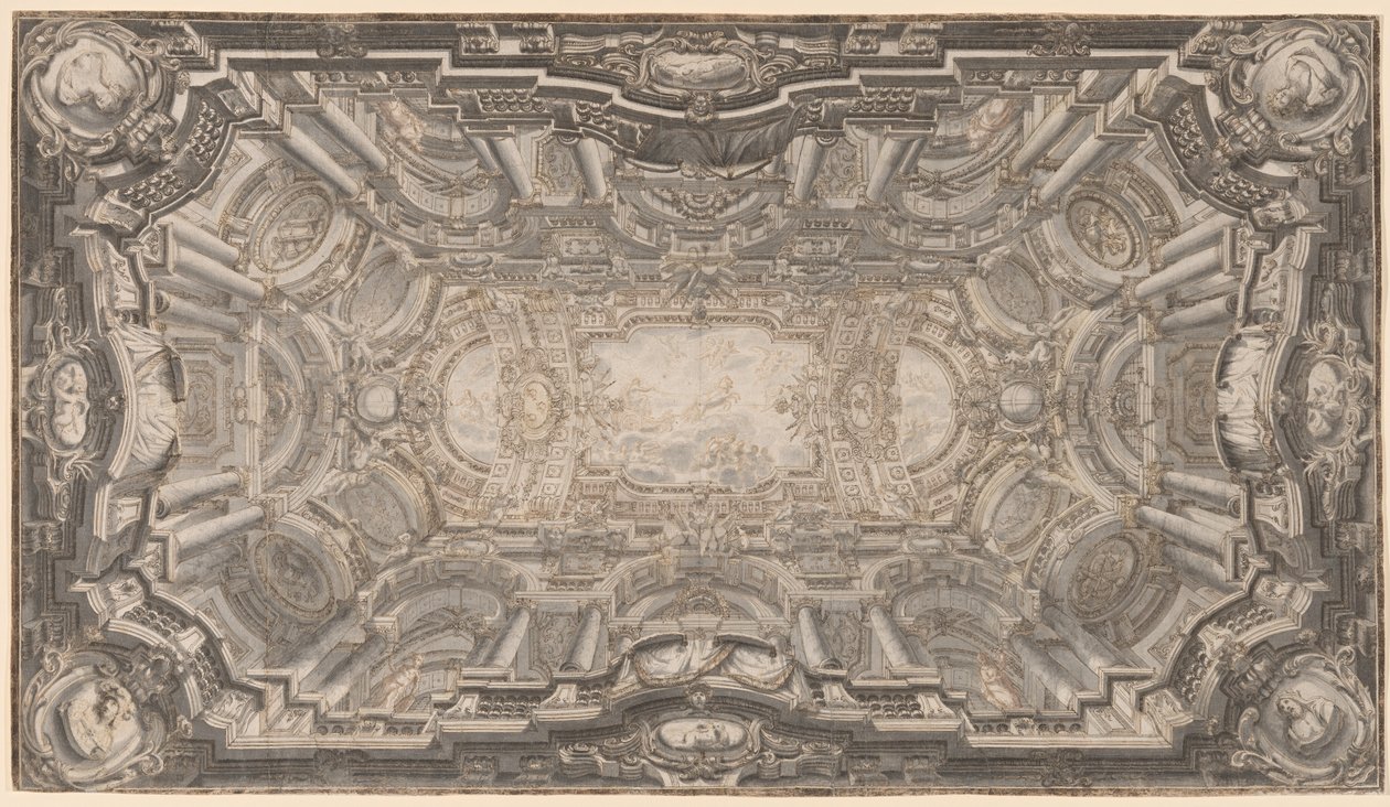 Velký iluzionistický strop od Ferdinando Galli Bibiena