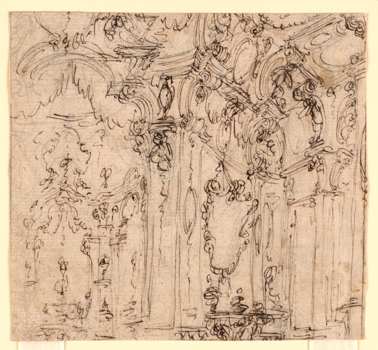 Scéna: Sál v paláci od Ferdinando Galli Bibiena