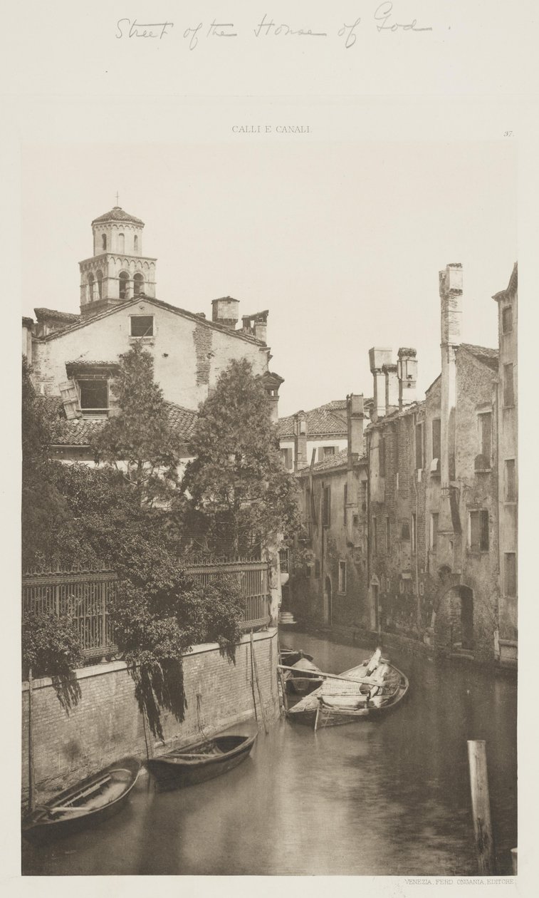 Ulice domu Božího od Ferdinando Ongania