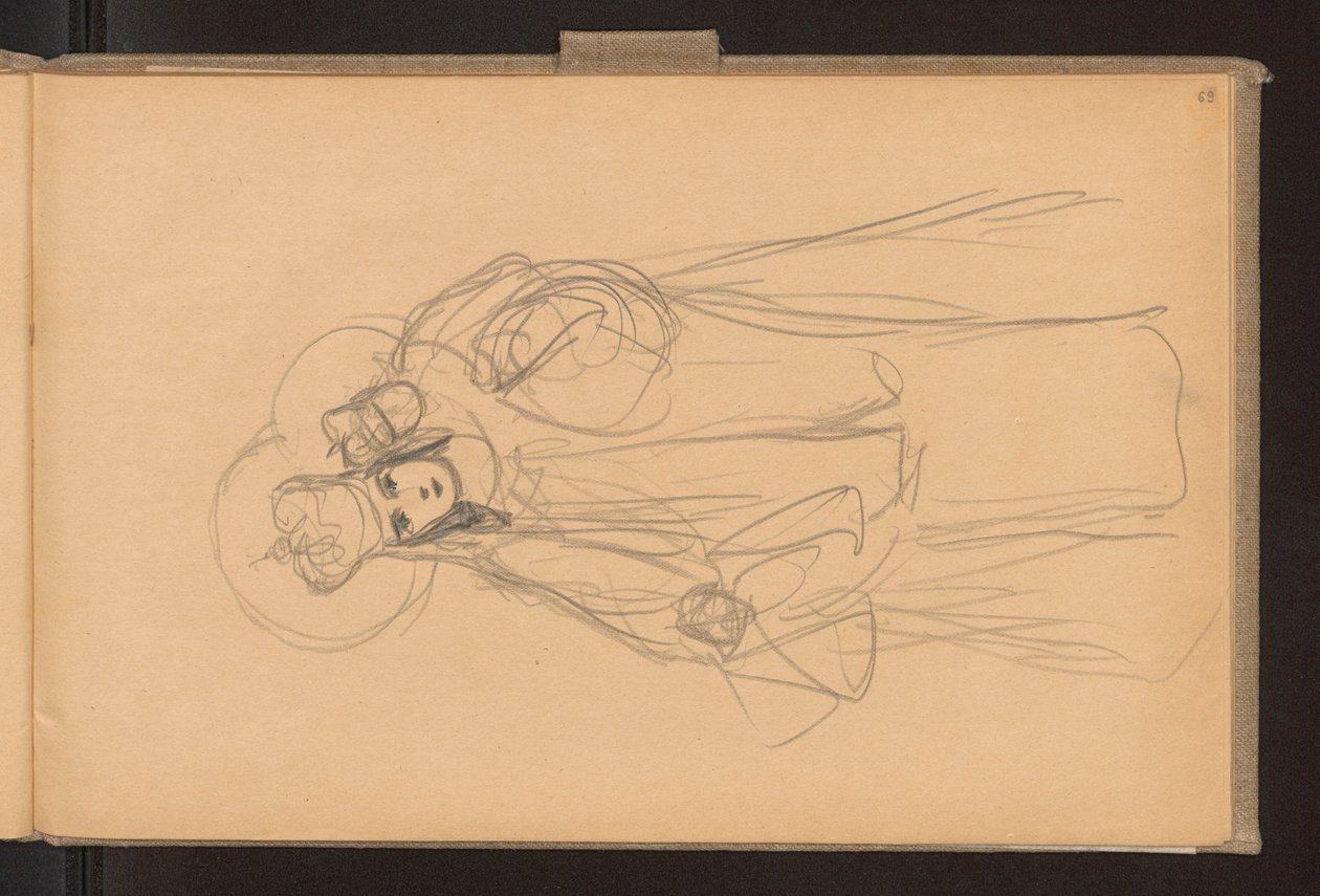 Skizze der Figur der Mutter Gottes od Ferdynand Ruszczyc