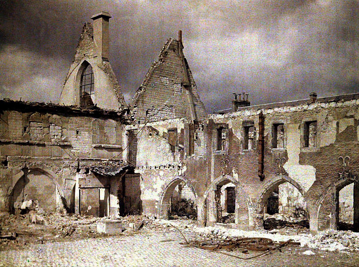 Klášter kláštera Cordeliers, Reims, Marne, Francie, 1917 (autochrom) od Fernand Cuville