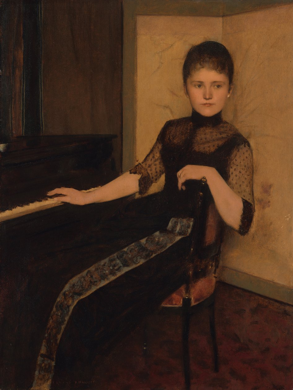 Portrét Lady Maria Francisca Louisa Dommer van Poldersveldt od Fernand Khnopff