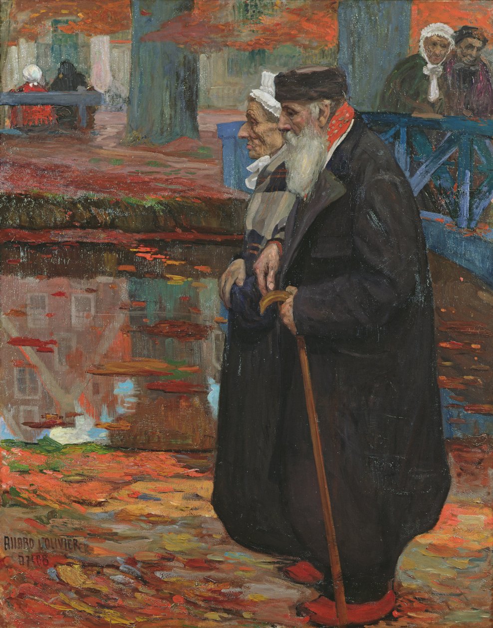 Starý pár, 1907 od Fernand Allard L