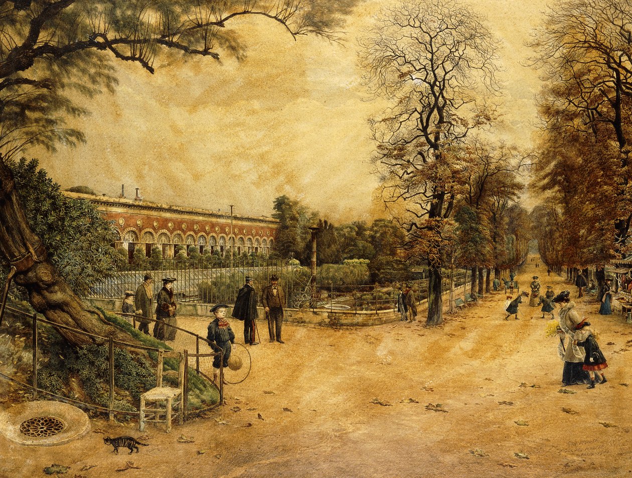 Lucemburské zahrady, Paříž, 1904 od Fernand Auguste Besnier