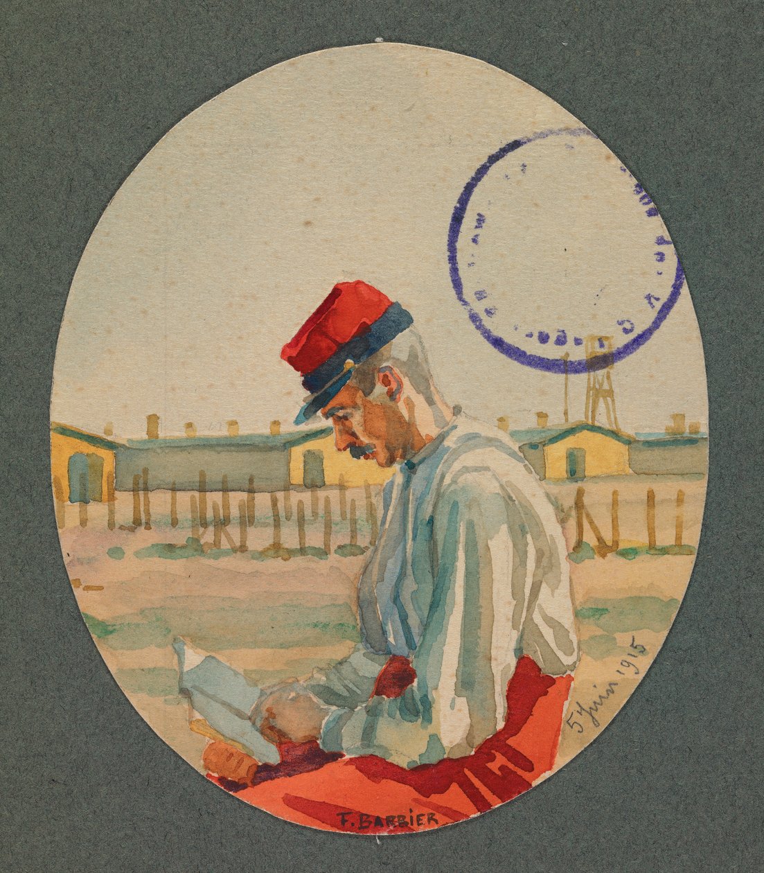 Můj přítel Simonet, vězeň čtoucí v Gustrowě od Fernand Barbier