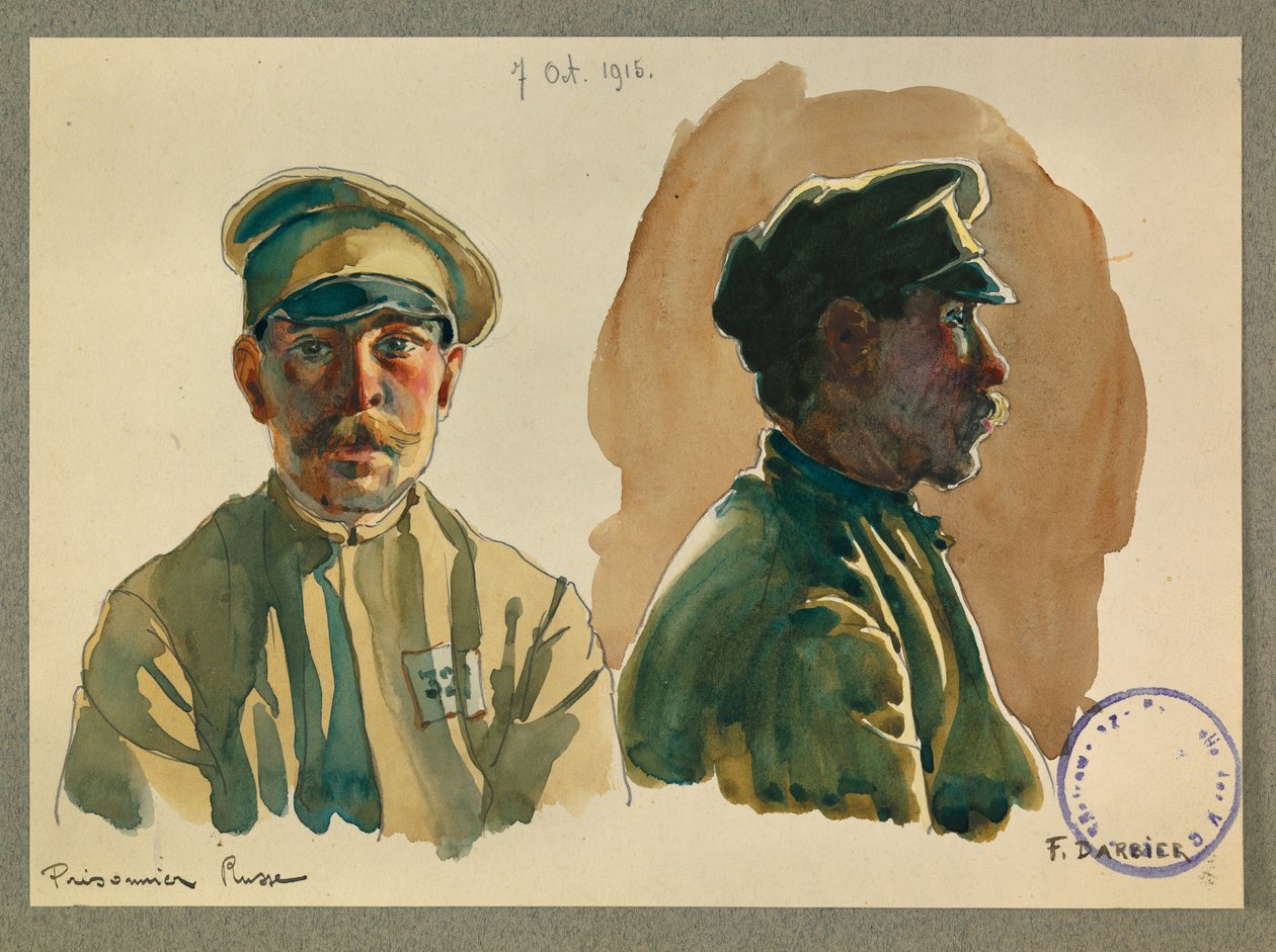 Portrét ruského vězně od Fernand Barbier