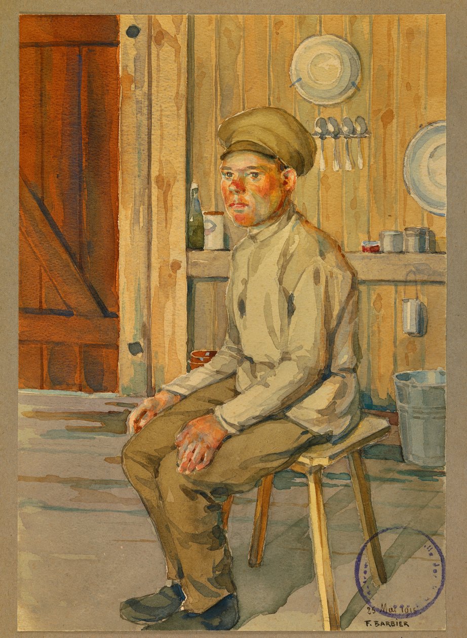 Portrét ruského vězně Dimitrije,Gustrow od Fernand Barbier
