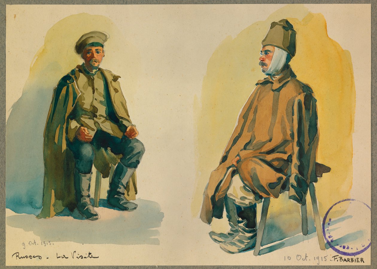 Portrét ruského vězně od Fernand Barbier