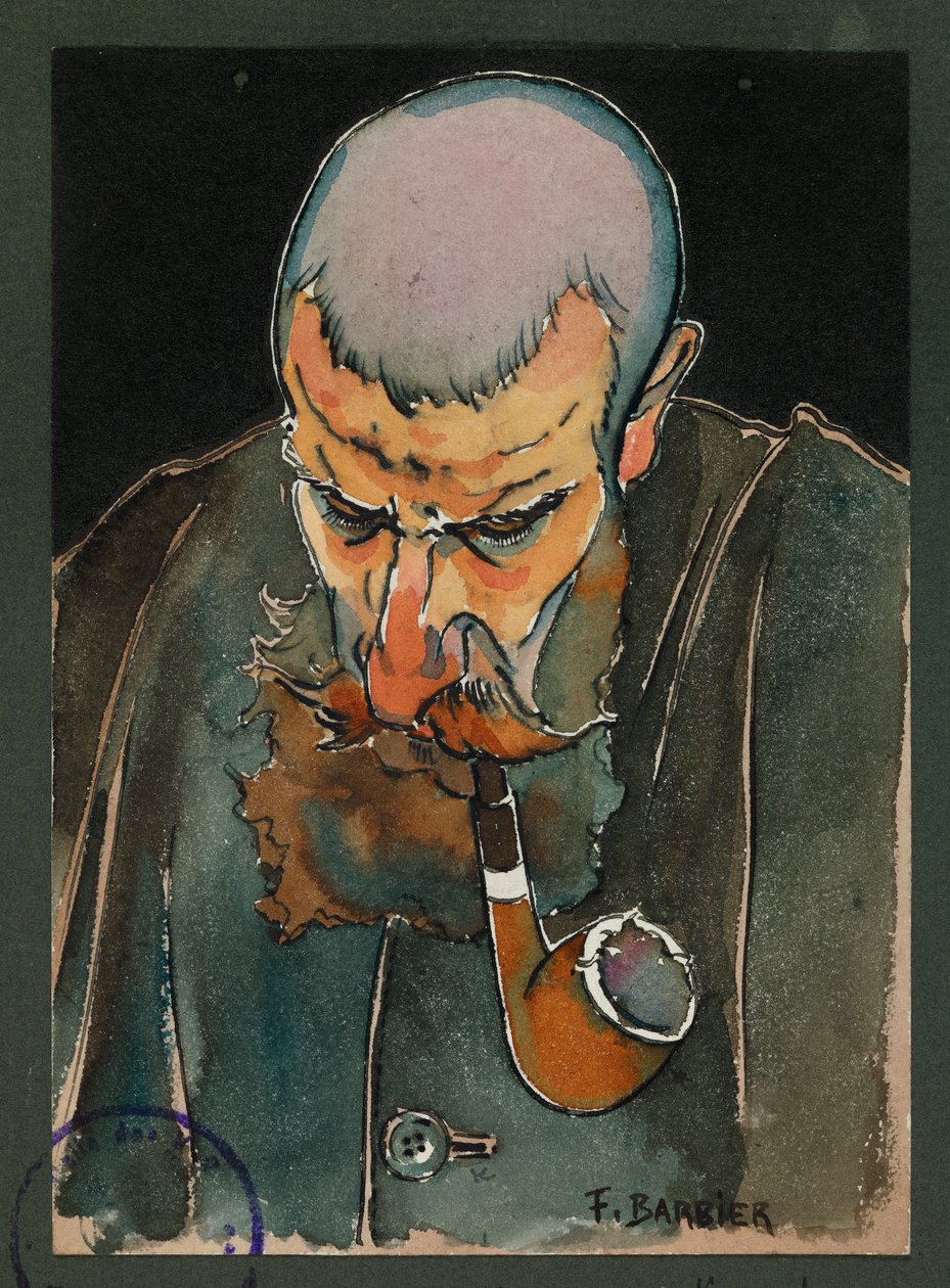 Seržant Lavissiere slouží mši, Gustrow od Fernand Barbier