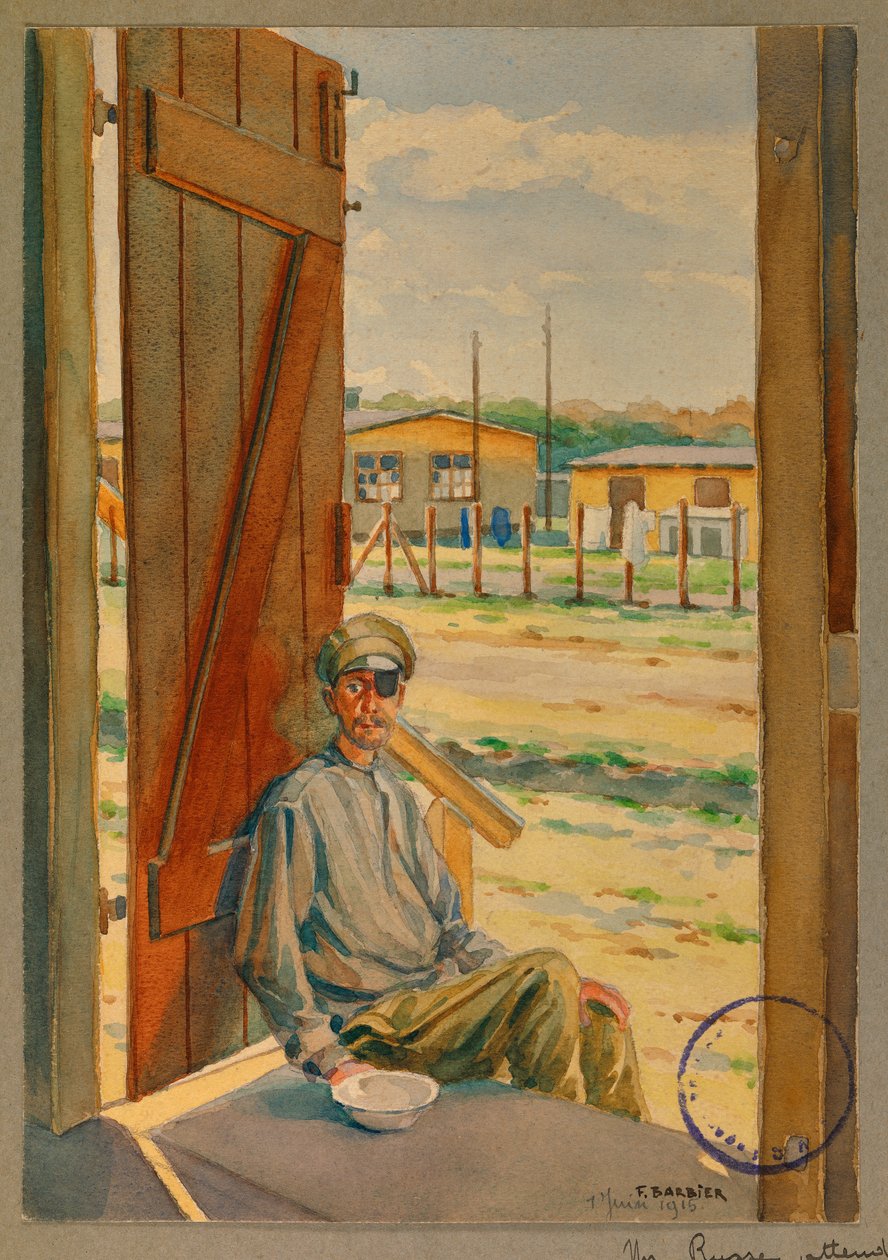 portrét ruského vězně, Gustrow od Fernand Barbier
