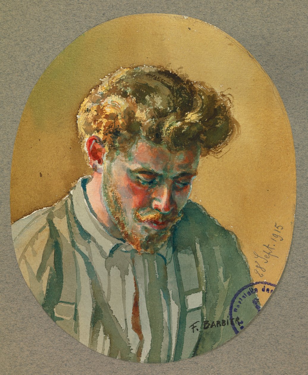 vězeň Delaborde, přítel z tábora Gustrow. od Fernand Barbier