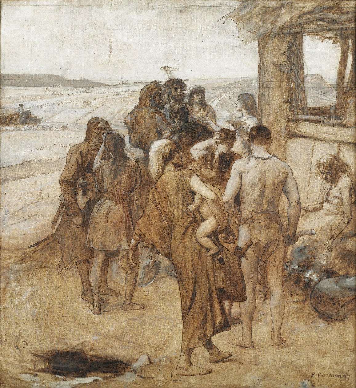 Doba bronzová - obraz Fernanda Cormona (1845-1924) od Fernand Cormon