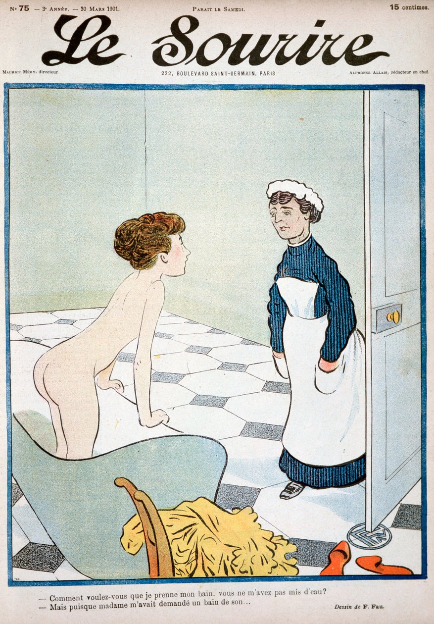 Přední strana časopisu Le Sourire, 30. března 1901 od Fernand Fau