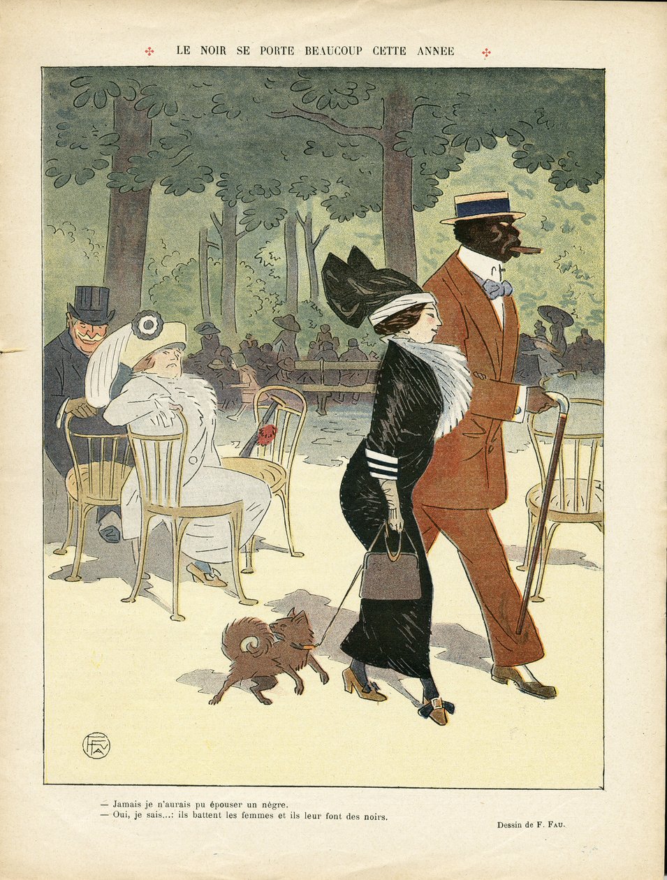 Ilustrace Fernanda Faua (1858-1919) v Le Lire od Fernand Fau