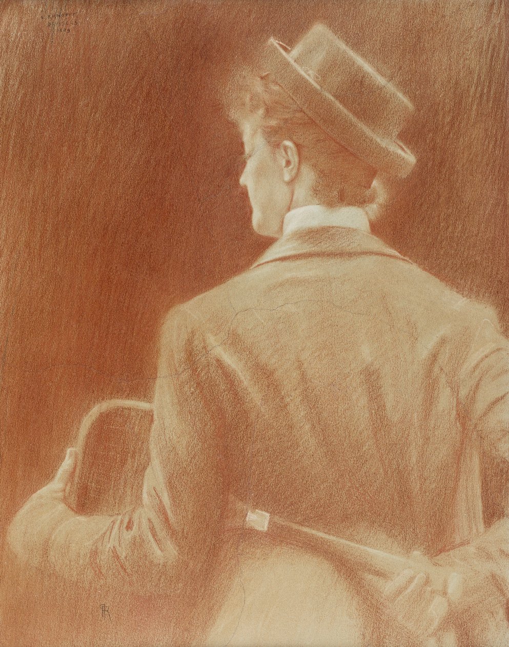 Tenista; Studie pro "Memoáry"; Tenisového hráče; Studie pro "Vzpomínky", 1889 od Fernand Khnopff